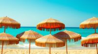 top boho beach umbrellas