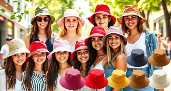 top cotton bucket hats