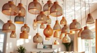 top rattan pendant lighting