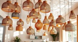 top rattan pendant lighting
