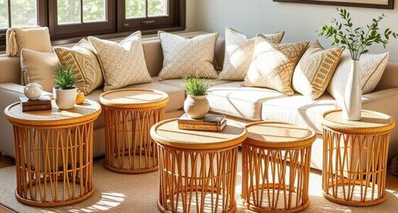 top rattan side tables