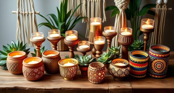 trending boho candle holders