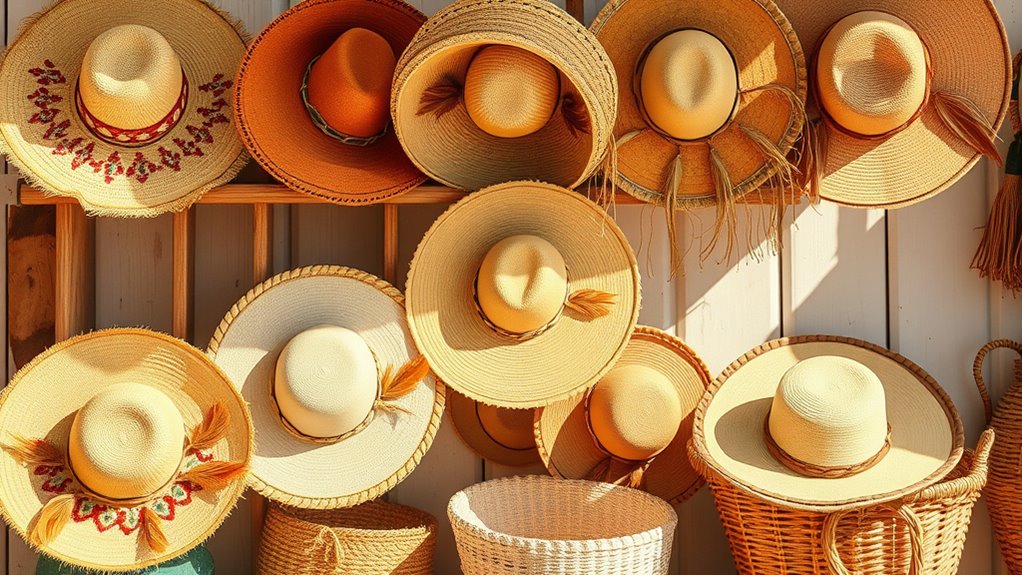 trendy boho summer hats