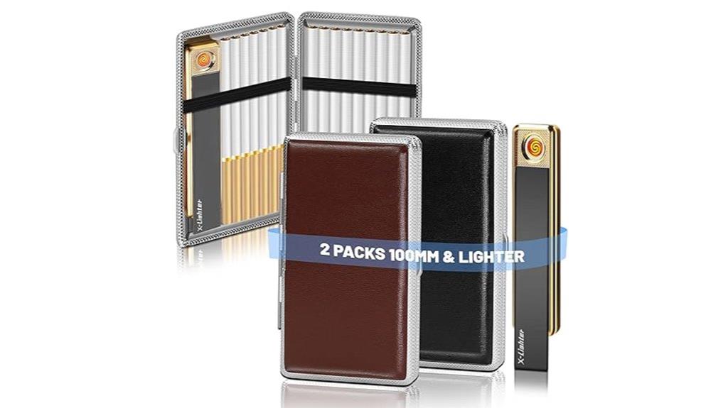 two pack cigarette case
