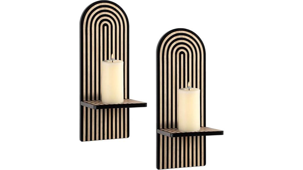 two pack wall candle holders