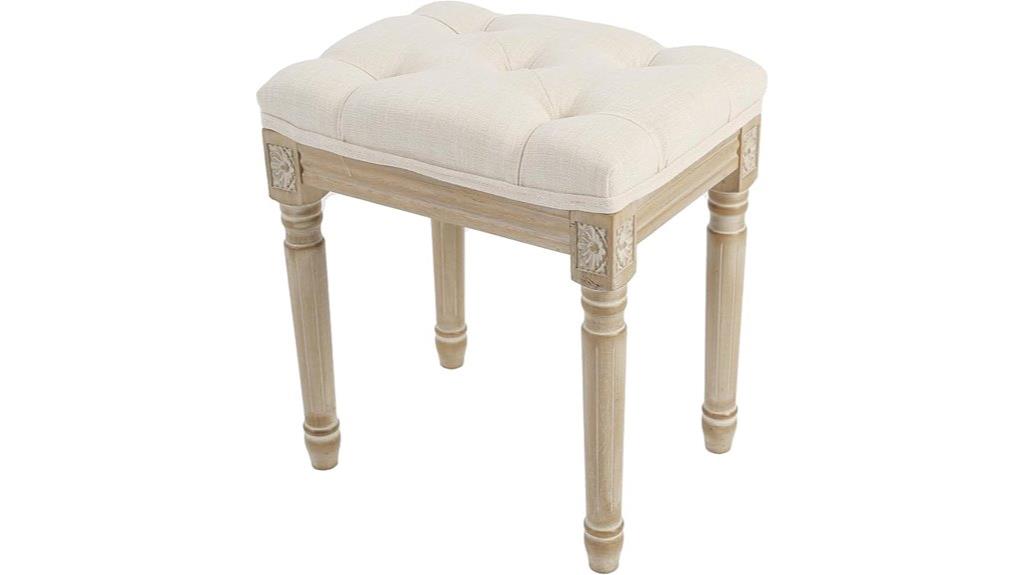 upholstered vanity makeup stool