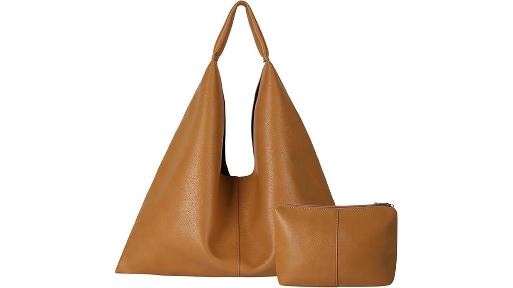 vegan leather large tote