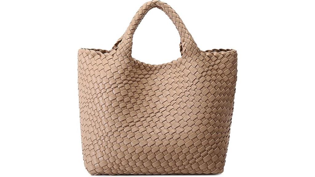vegan leather tote bag