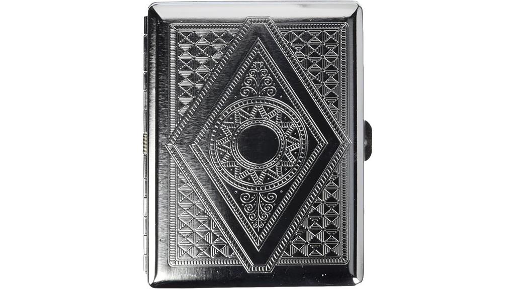 victorian style chrome cigarette case