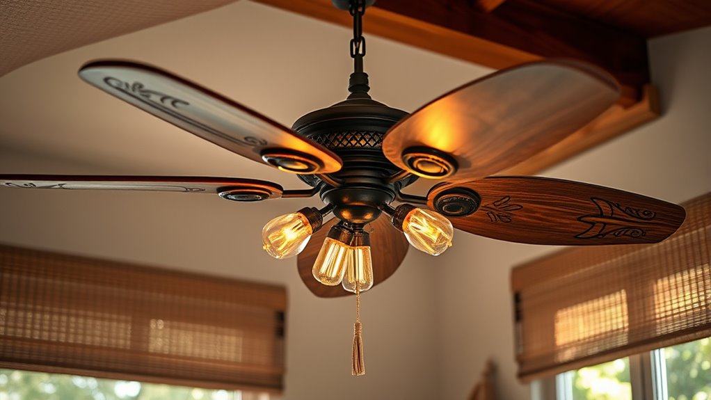 vintage boho ceiling fans
