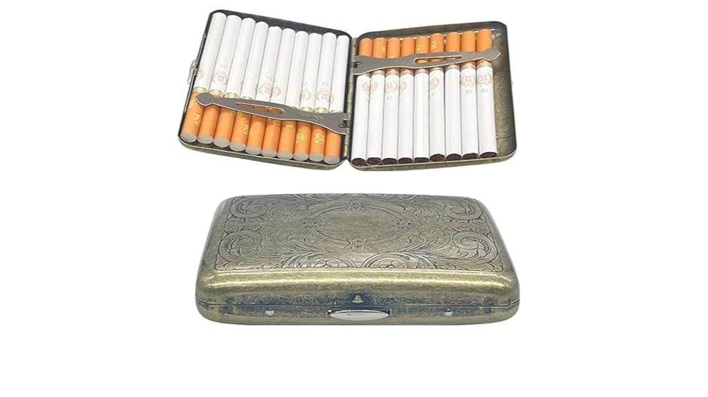 vintage metal cigarette case