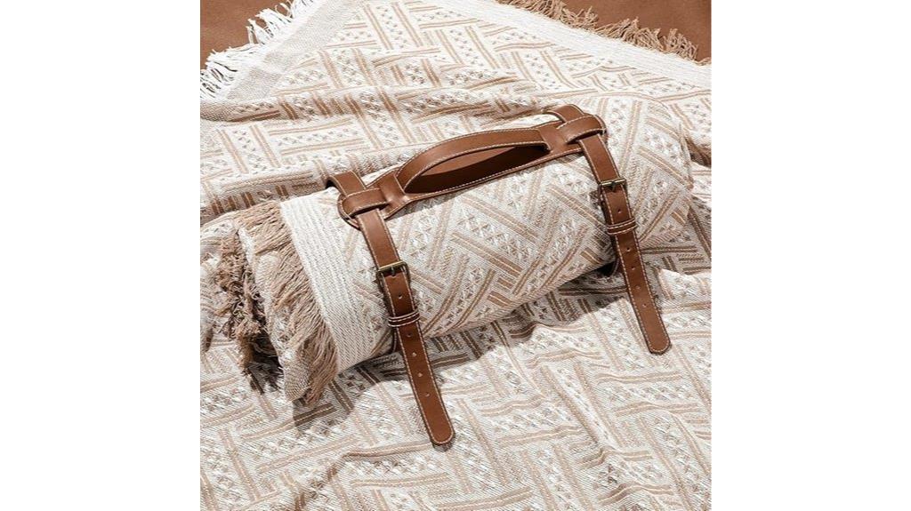 waterproof khaki outdoor blanket