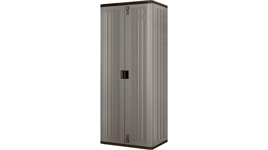 weatherproof plastic storage cabinet