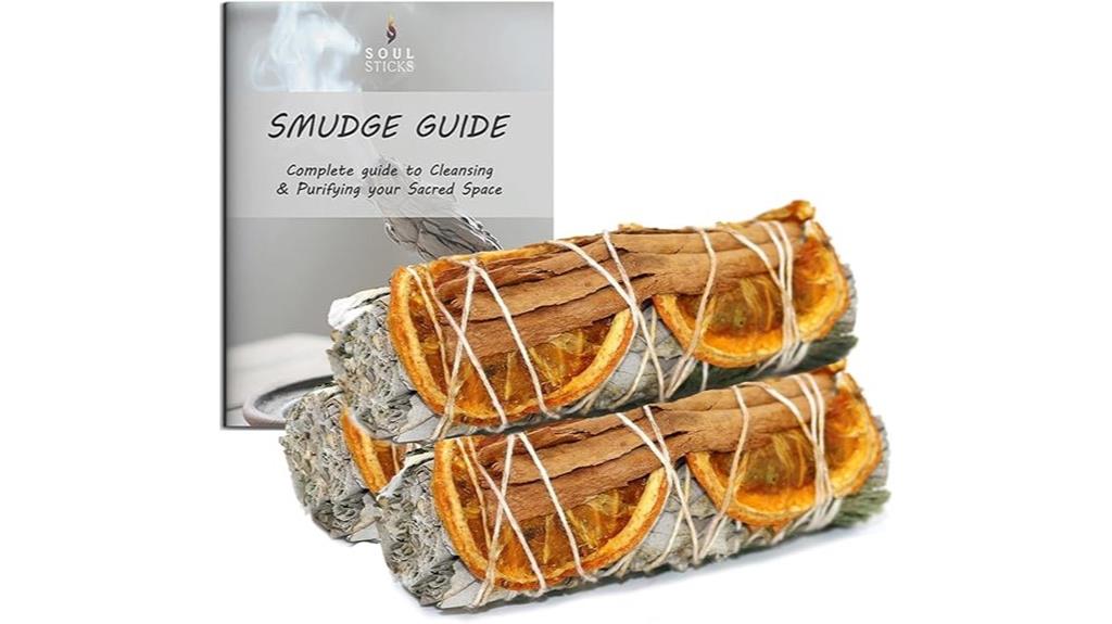 white sage cinnamon smudge sticks
