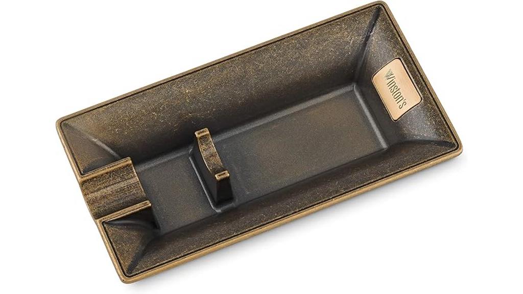 winston churchill bronze ashtray