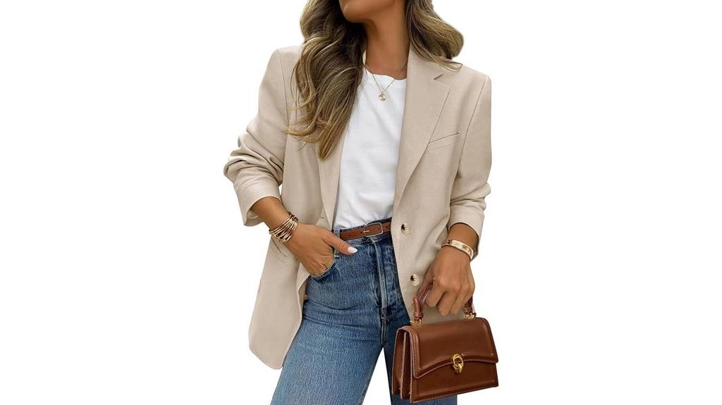 women s casual blazer with pockets