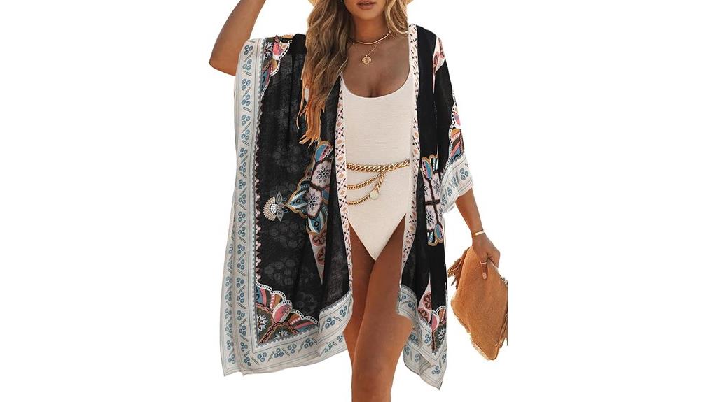 women s casual kimono coverup