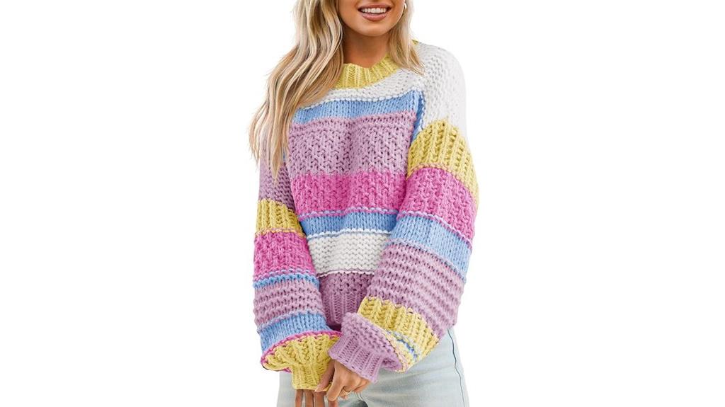 women s color block sweater