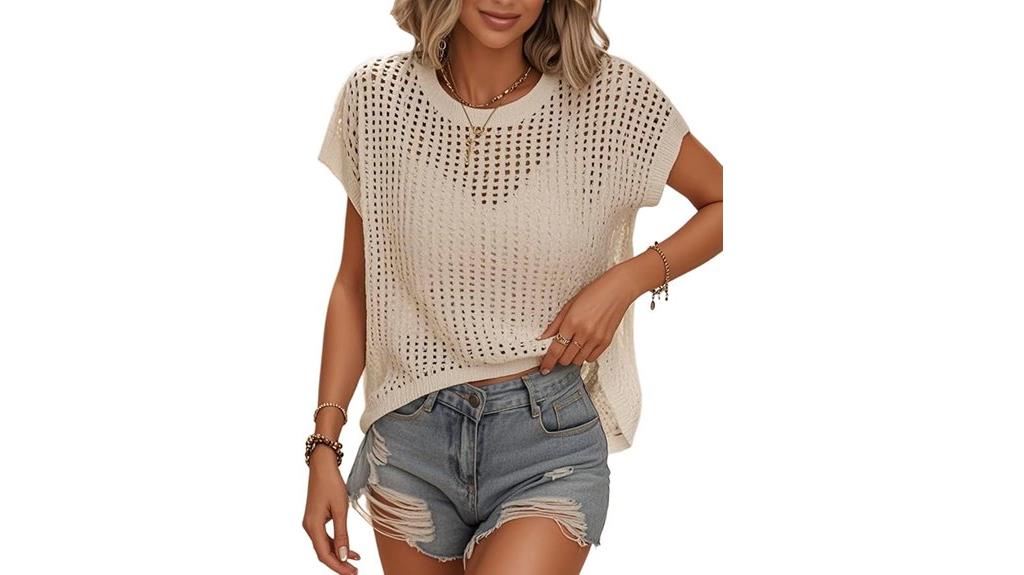 women s crochet cap tank