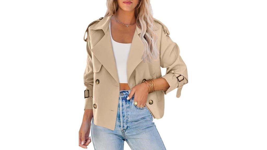 women s double breasted trench coat