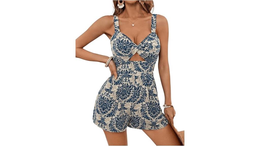 women s v neck romper
