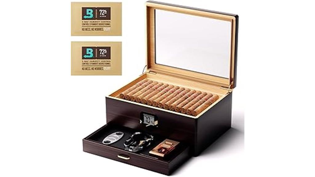 wooden cigar storage box