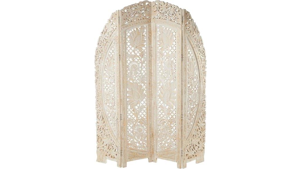 wooden floral carved divider