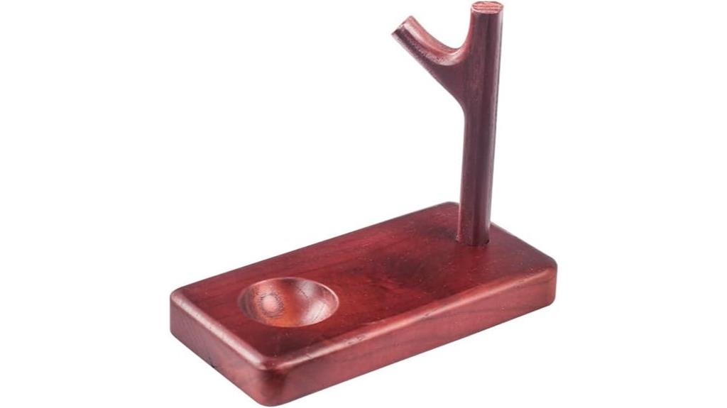 wooden pipe stand holder
