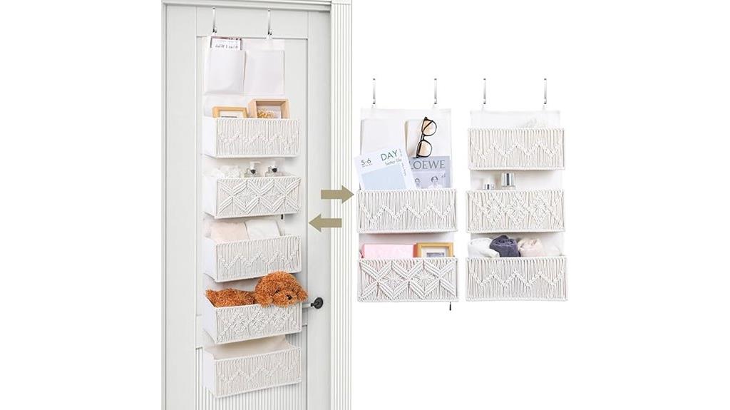 woven pocket door organizer