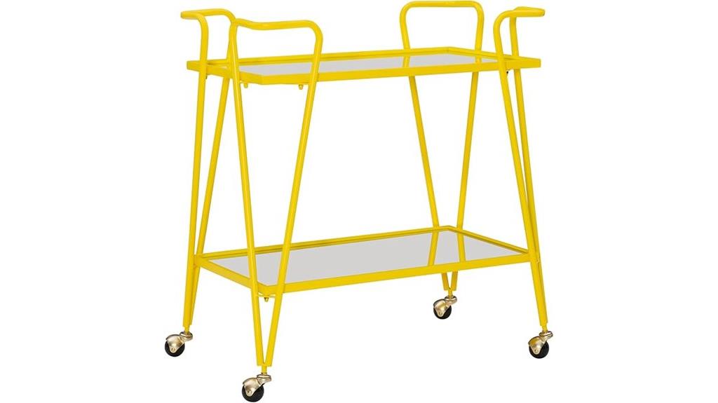 yellow gina mid century bar