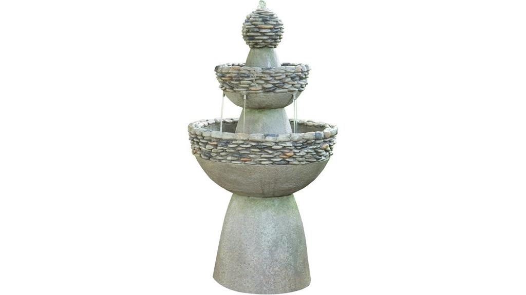 zen style outdoor fountain