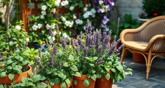 aromatic herbs and vines