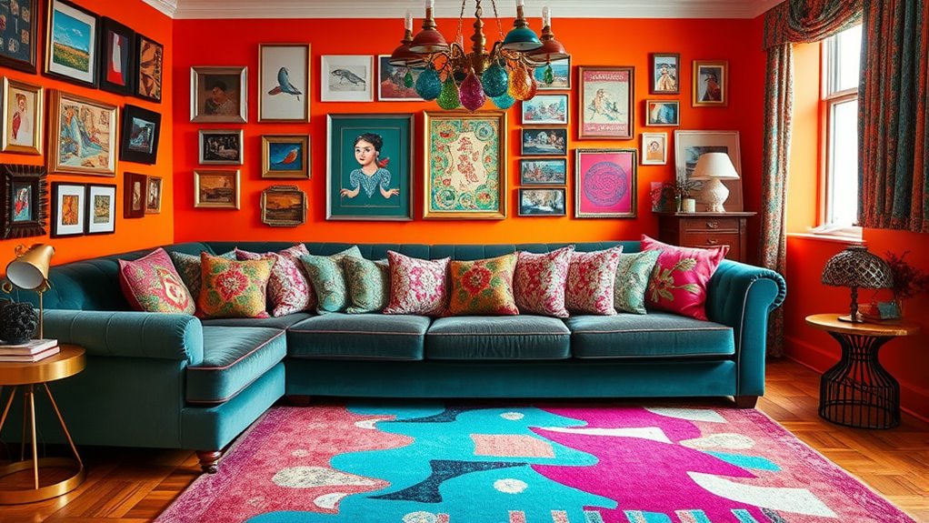 bold colors and patterns