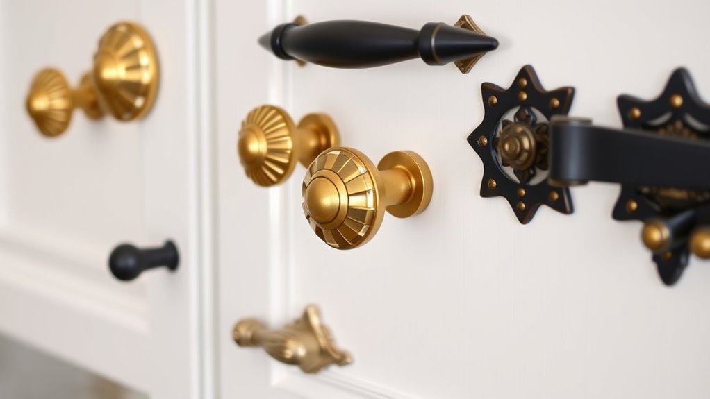 bold trendy cabinet hardware
