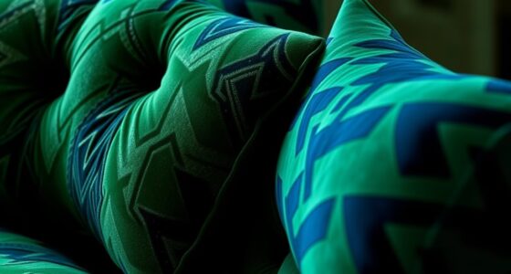 bold velvet textured upholstery