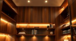 built in shelf lighting