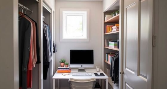 closets into workspaces
