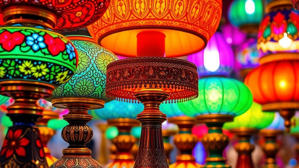 colorful vintage led lighting