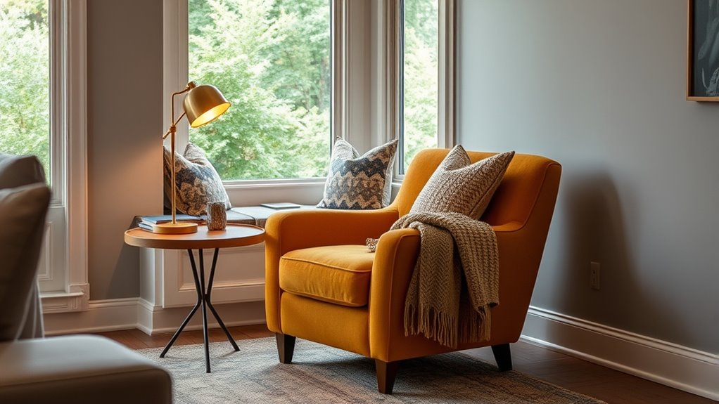 create cozy reading corner