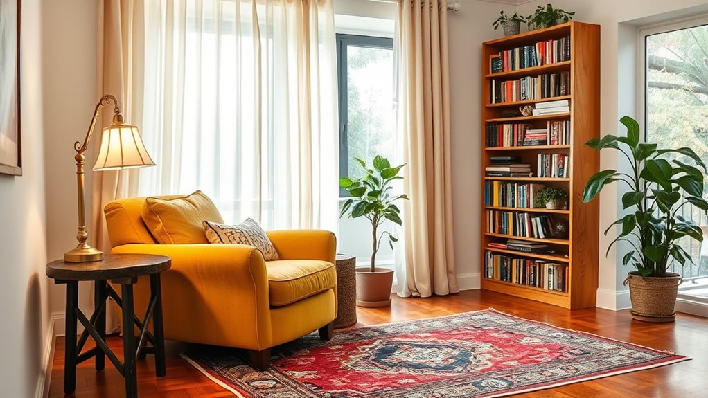 create inviting cozy reading nook