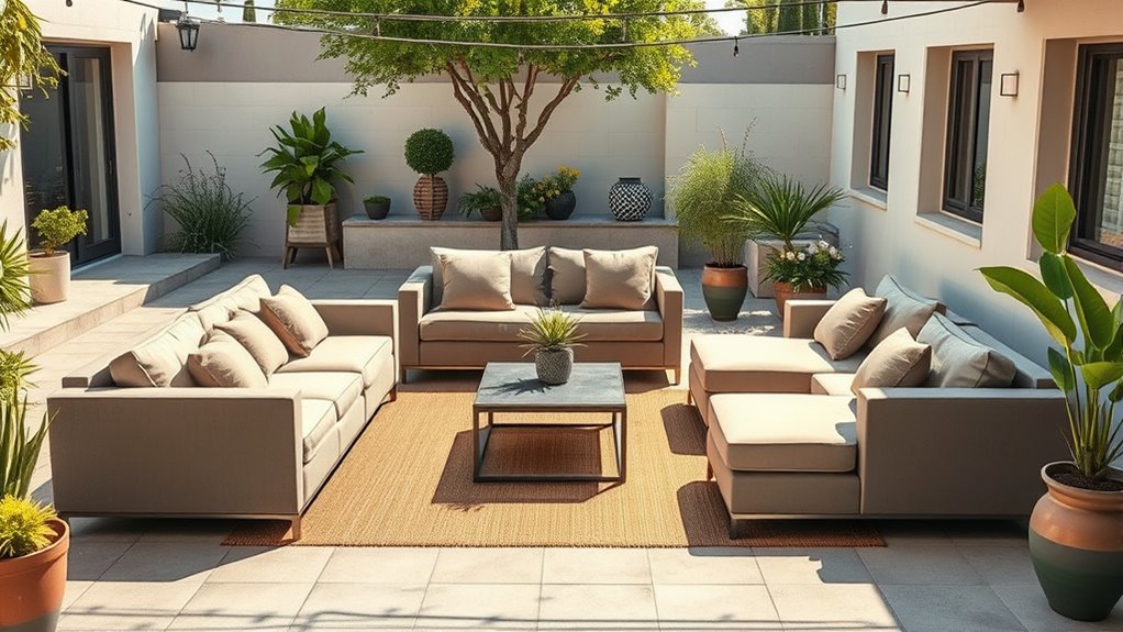 customizable outdoor seating