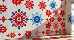 decorative wall and floor stenciling