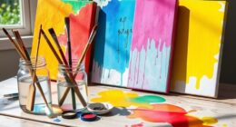 diy affordable canvas art