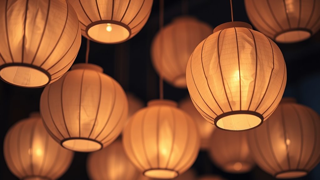 diy colorful paper lanterns
