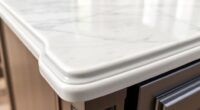 elegant curved countertop edge
