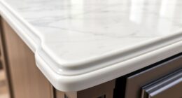 elegant curved countertop edge