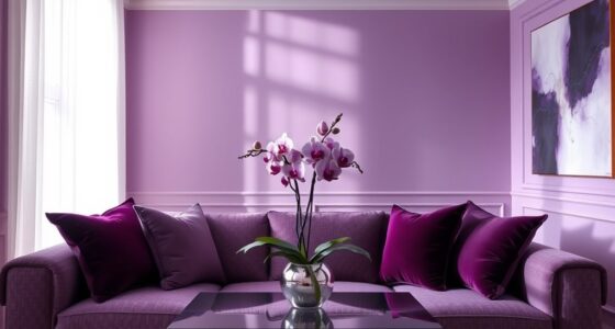 elegant purple interior design