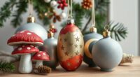 festive mushroom celestial scandinavian
