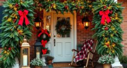 festive porch decorations