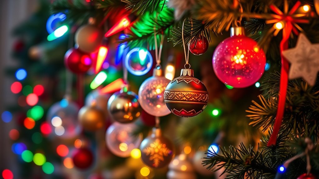 festive vintage colorful illumination